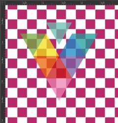 Printed Matte Adhesive Vinyl - CHECKERBOARD