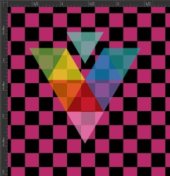 Printed Matte Adhesive Vinyl - CHECKERBOARD
