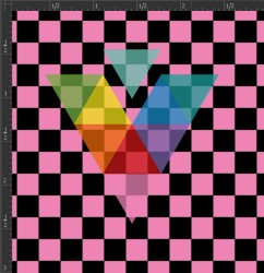 Printed Matte Adhesive Vinyl - CHECKERBOARD
