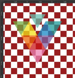 Printed Matte Adhesive Vinyl - CHECKERBOARD