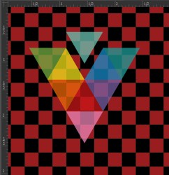 Printed Matte Adhesive Vinyl - CHECKERBOARD