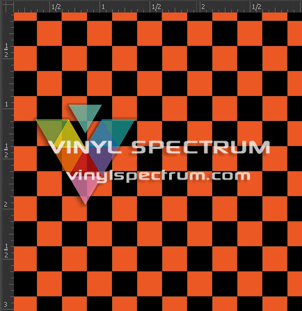 Printed Matte Adhesive Vinyl - CHECKERBOARD