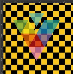 Printed Matte Adhesive Vinyl - CHECKERBOARD
