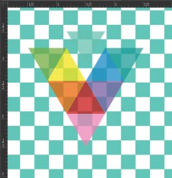 Printed Matte Adhesive Vinyl - CHECKERBOARD