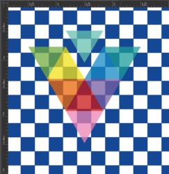 Printed Matte Adhesive Vinyl - CHECKERBOARD