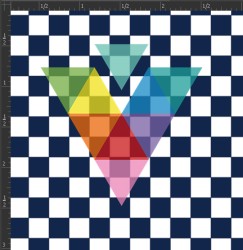 Printed Matte Adhesive Vinyl - CHECKERBOARD