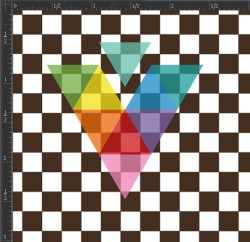 Printed Matte Adhesive Vinyl - CHECKERBOARD
