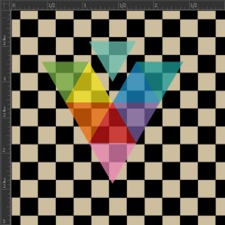 Printed Matte Adhesive Vinyl - CHECKERBOARD