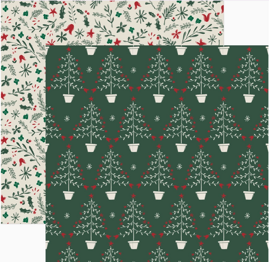 Christmas Tree Scrapbook Paper
