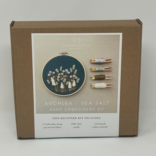 Hand Embroidery Kit - Avonlea in Sea Salt