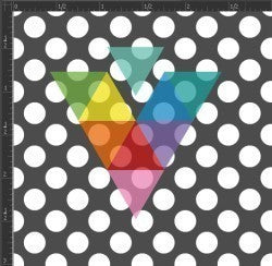 Printed Matte Adhesive Vinyl - POLKA DOTS