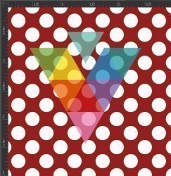 Printed Matte Adhesive Vinyl - POLKA DOTS