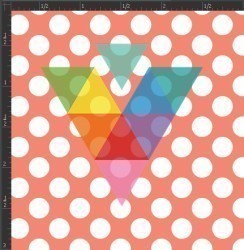 Printed Matte Adhesive Vinyl - POLKA DOTS