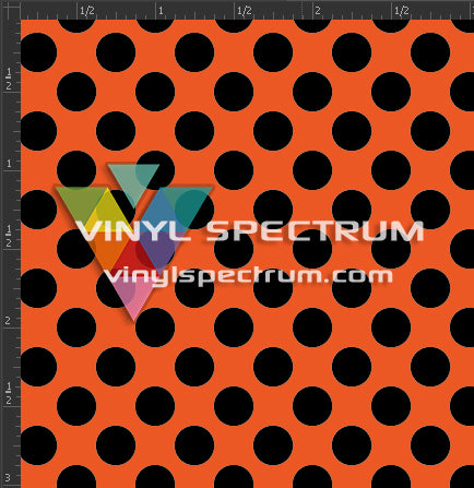 Printed Matte Adhesive Vinyl - POLKA DOTS
