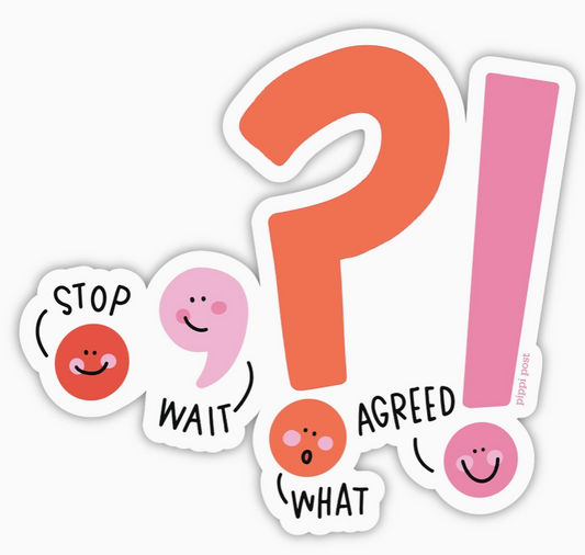 Punctuation Decal