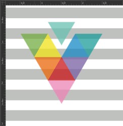 Printed Matte Adhesive Vinyl - STRIPES