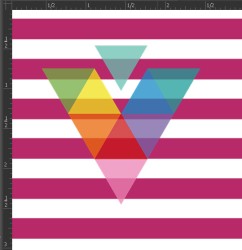 Printed Matte Adhesive Vinyl - STRIPES