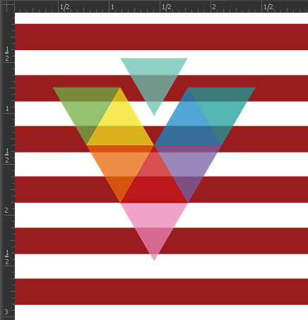 Printed Matte Adhesive Vinyl - STRIPES