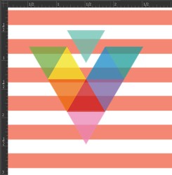 Printed Matte Adhesive Vinyl - STRIPES