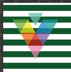 Printed Matte Adhesive Vinyl - STRIPES