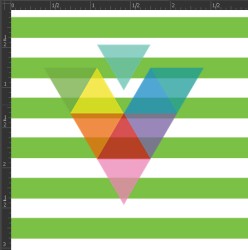 Printed Matte Adhesive Vinyl - STRIPES