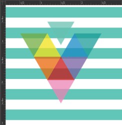Printed Matte Adhesive Vinyl - STRIPES