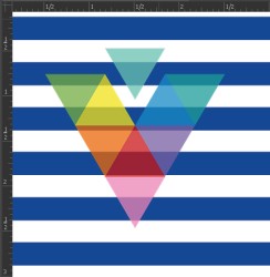 Printed Matte Adhesive Vinyl - STRIPES