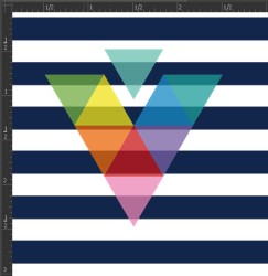 Printed Matte Adhesive Vinyl - STRIPES