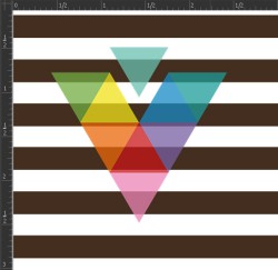 Printed Matte Adhesive Vinyl - STRIPES