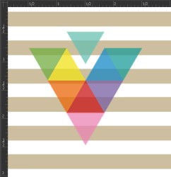 Printed Matte Adhesive Vinyl - STRIPES