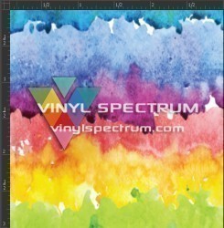 Printed Matte Adhesive Vinyl  - WATERCOLOR
