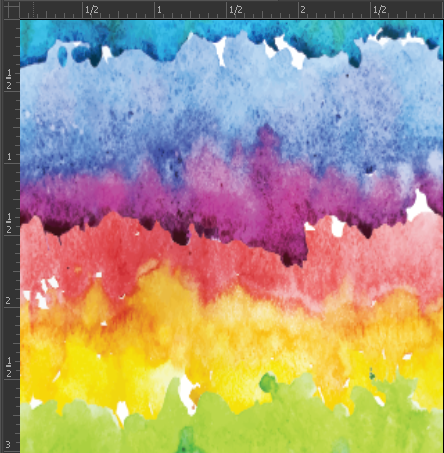 Printed Gloss Adhesive Vinyl  - WATERCOLOR