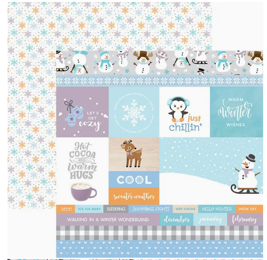 Winter Theme Scrapbook Paper