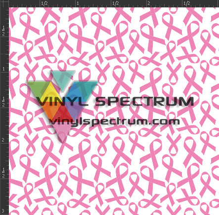 Oracal Adhesive Printed Gloss Sheet - Pink Ribbons