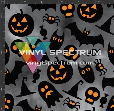 Siser HTV Printed Sheet - Spooky Faces