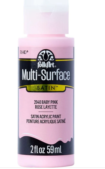 Acrylic Multi-Surface Satin Paint - 2940 Baby Pink