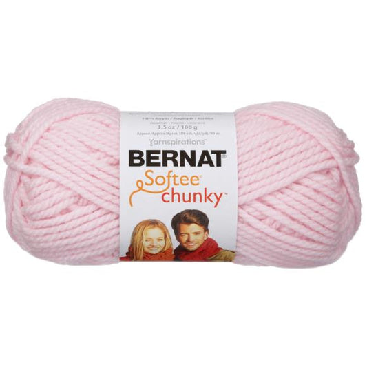 Bernat Softee Chunky Yarn - Baby Pink