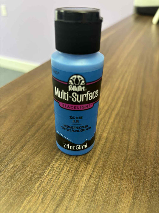 Acrylic Multi-Surface Blacklight Paint - 2262 Blue