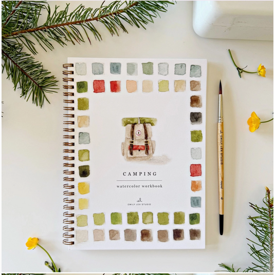Emily Lex Camping Watercolor Workbook