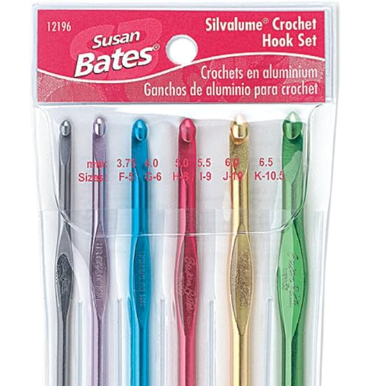 Susan Bates Crochet Hooks - 6 pc
