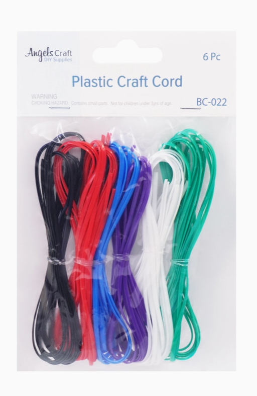Dark Colors Plastic Craft Cord