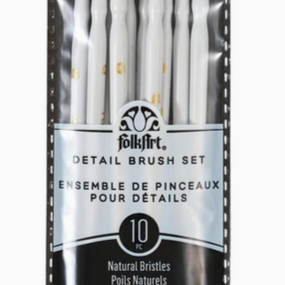 FolkArt Detail Brush Set 10 Piece