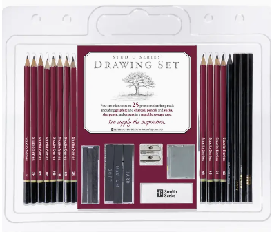 25 Piece Sketch and Drawing Set