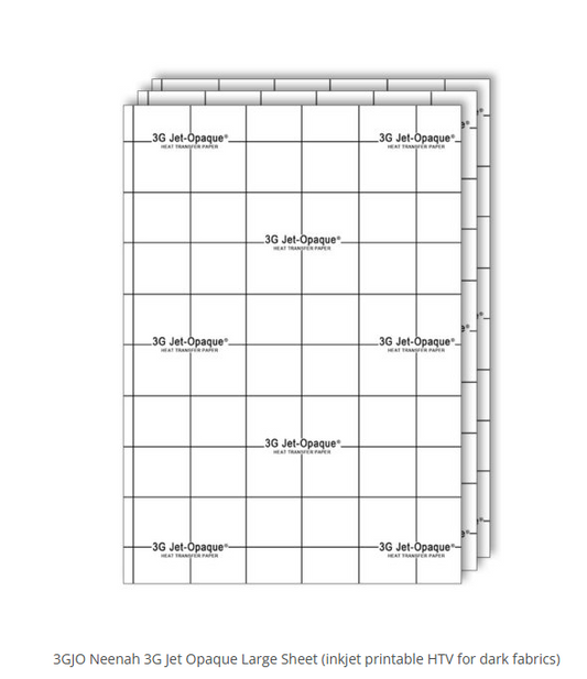 3GJO 8.5x11 Inkjet Printable Sheet