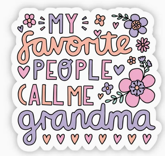 My favorite people decal