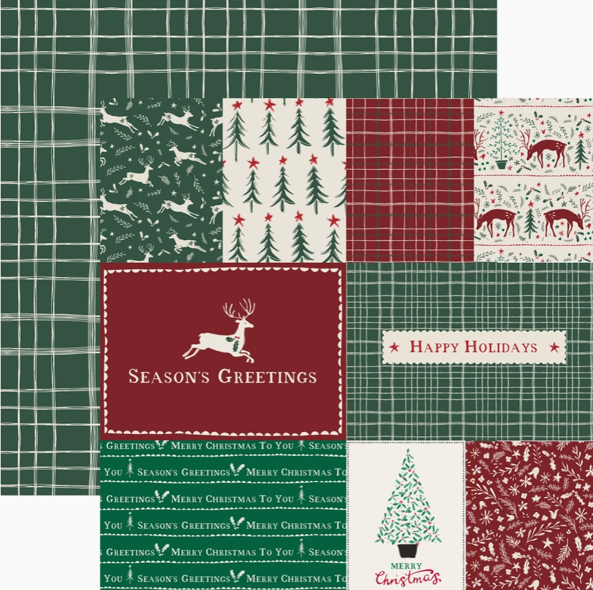 Festive Forest Scrapbook Paper