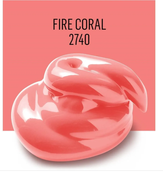 Acrylic Multi-Surface Satin Paint - 2740 Fire Coral