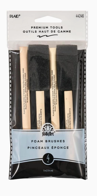 FolkArt Foam Brush Set 4 Piece