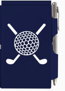 Pocket Notepad and Pen -Golf LIME GREEN