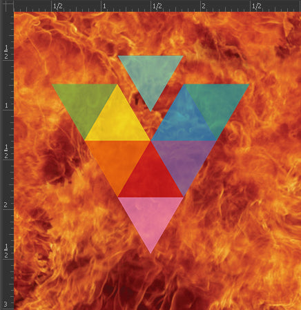 Siser HTV Printed Sheet - Flames